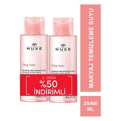 Nuxe Very Rose 3-In 1 Soothing Micellar Water - Temizleme Suyu- 2x400 ml