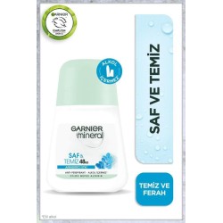 Outlet - Garnier Mineral Saf ve Temiz Roll-On Deodorant 50 ml