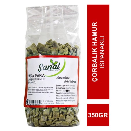 Şanal Para Para Çorbalık Hamur Ispanaklı 350gr