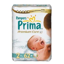 Prima Premium Care Mini 2 Numara 62'li Bebek Bezi