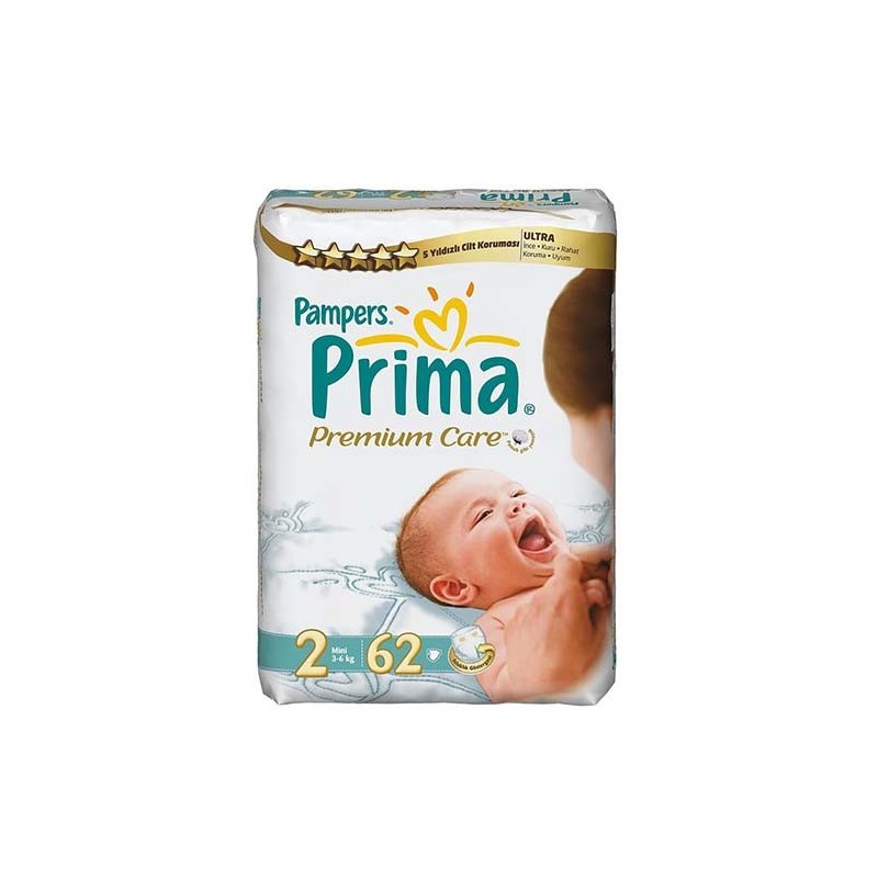 Prima Premium Care Mini 2 Numara 62'li Bebek Bezi