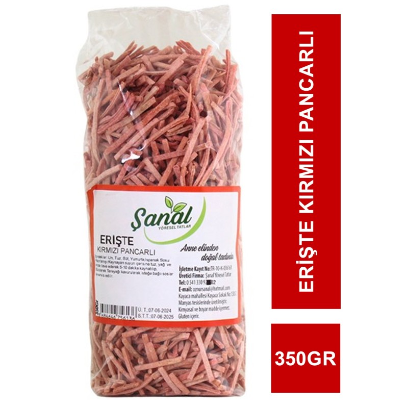 Şanal Erişte Kırmızı Pancarlı 350gr