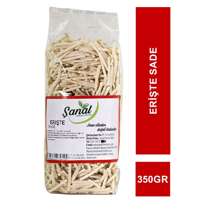 Şanal Erişte Sade 350gr