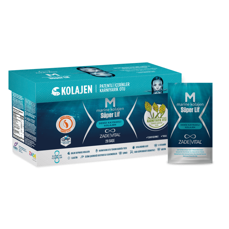 Zade Vital Marine Kolajen Super Lif 28 Toz Saşe