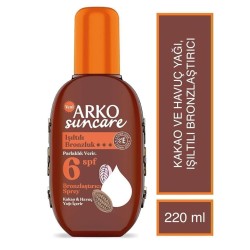Arko Suncare Spf6 Bronzlaştırıcı Güneş Yağı Sprey 220 ml