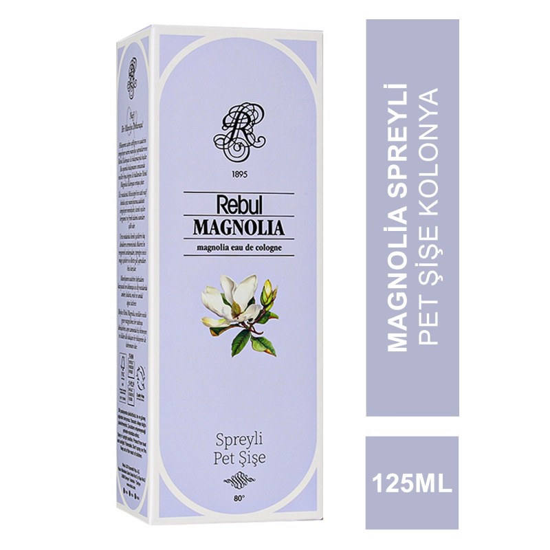 Rebul Magnolia Spreyli Pet Şişe Kolonya 125 ml
