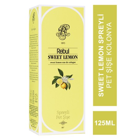 Rebul Sweet Lemon Spreyli Pet Şişe Kolonya 125 ml