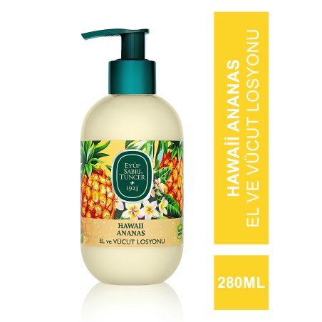 Eyüp Sabri Tuncer Hawaii Ananas Doğal Zeytinyağlı El ve Vücut Losyonu 280 ml