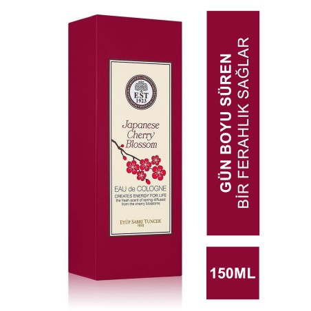Eyüp Sabri Tuncer Japon Kiraz Çiçeği 150 ml Eau De Cologne - Cam Şişe