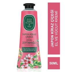 Eyüp Sabri Tuncer Japon Kiraz Çiçeği Doğal Zeytinyağlı El ve Vücut Kremi 50 ml