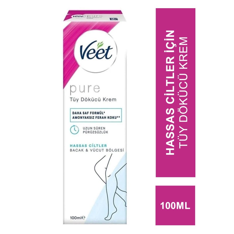 Veet Pure Tüy Dökücü Krem Hassas Ciltler İçin 100 ml