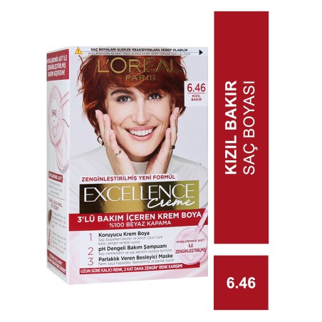Loreal Paris Excellence Creme Saç Boyası – 6.46 Kızıl Bakır