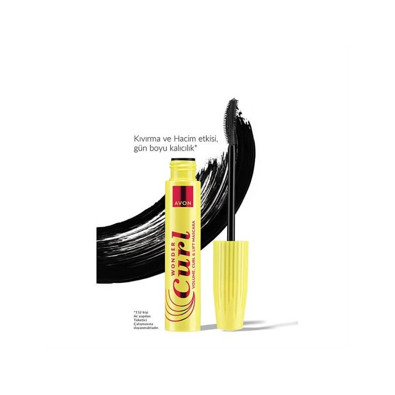 Avon WonderCurl Hacim, Kıvırma & Kaldırma Etkili Maskara - Blackest Black
