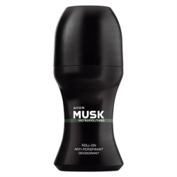 Avon Musk Metropolitano Roll-On Deodorant 50ml