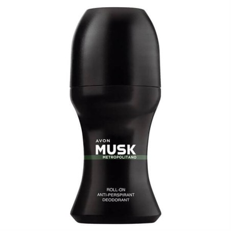Avon Musk Metropolitano Roll-On Deodorant 50ml