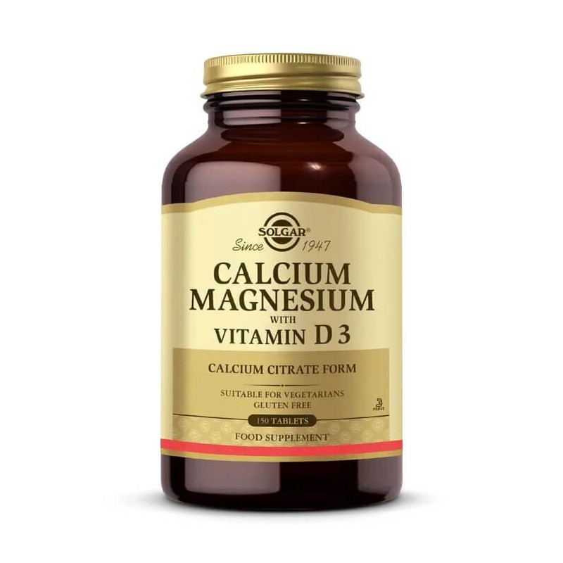 Solgar Calcium Magnesium with Vitamin D3 150 Tablet