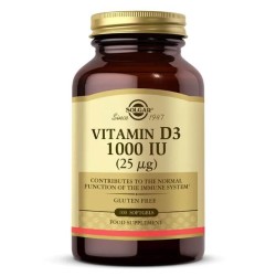 Solgar Vitamin D3 1000 IU 100 Yumuşak Kapsül