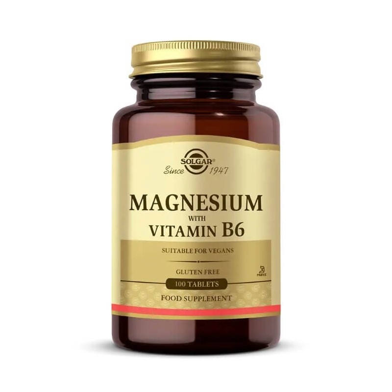 Solgar Magnesium with Vitamin B6 100 Tablet