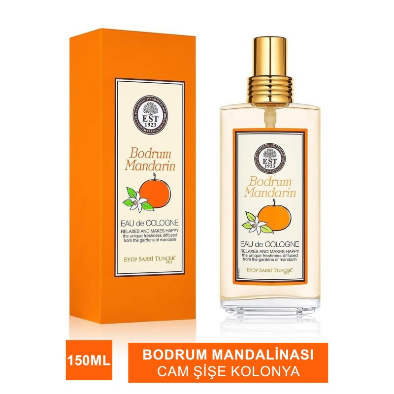 Eyüp Sabri Tuncer Bodrum Mandalinası 150 ml Eau De Cologne - Cam Şişe