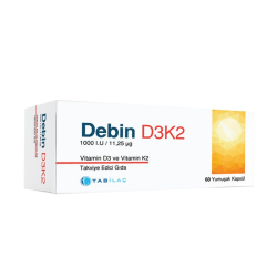 Debin D3K2 Vitamin 60 Yumuşak Kapsül