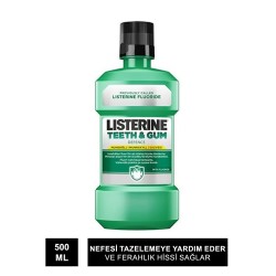 Listerine Teeth & Gum Defence Ağız Gargarası 500 ml - Ferah Nane