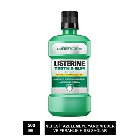 Listerine Teeth & Gum Defence Ağız Gargarası 500 ml - Ferah Nane