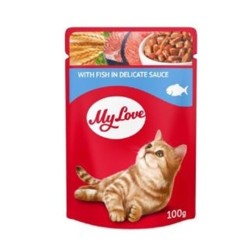 My Love Sos İçinde Balık Etli Pouch Kedi Maması 100 gr