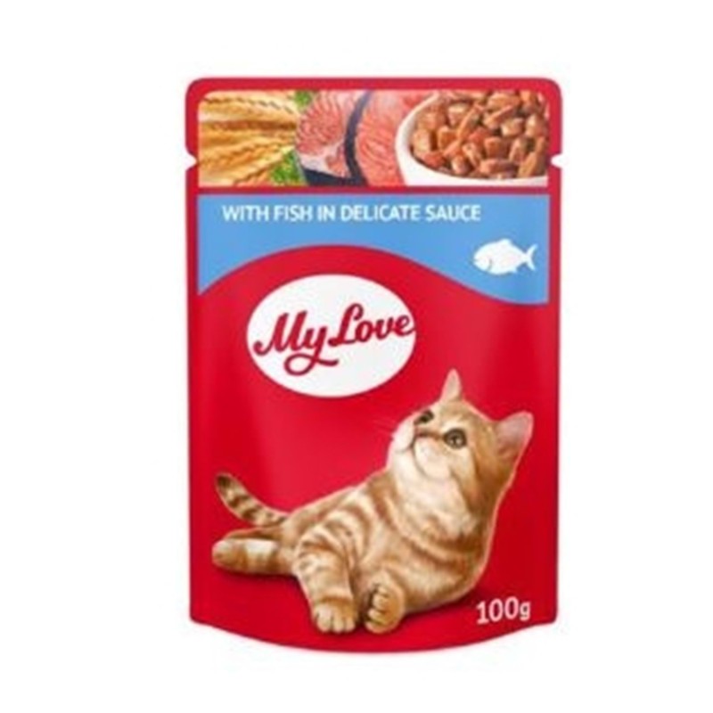 My Love Sos İçinde Balık Etli Pouch Kedi Maması 100 gr