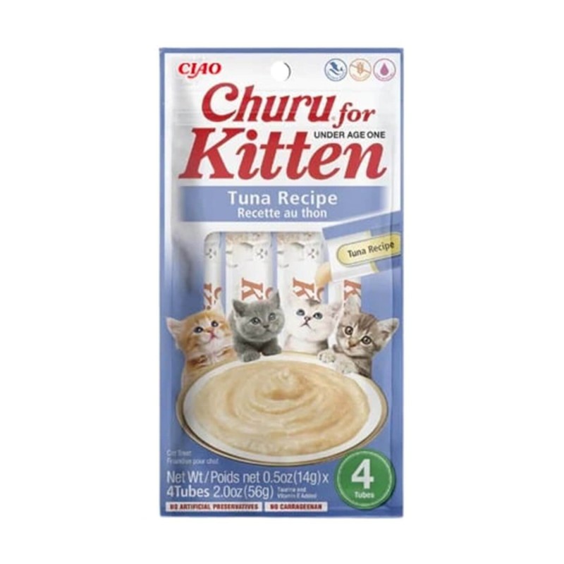 Churu Yavru Kediler İçin Tuna Balıklı Krema Ödül Maması