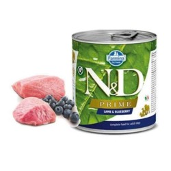 N&D Prıme Lamb & Blueberry - Kuzu & Yaban Mersini  Köpek Konserve 285 Gr