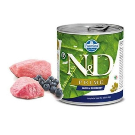N&D Prıme Lamb & Blueberry - Kuzu & Yaban Mersini  Köpek Konserve 285 Gr