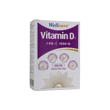 Wellcare Vitamin D3 1000 IU 30 ml