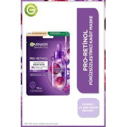 Garnier Pro-Retinol Pürüzsüzleştirici Kağıt Maske 22gr