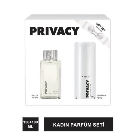 Privacy Kadın Parfüm Seti EDT Parfüm 100ml + Deodorant 150ml