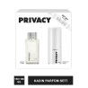 Privacy Kadın Parfüm Seti EDT Parfüm 100ml + Deodorant 150ml