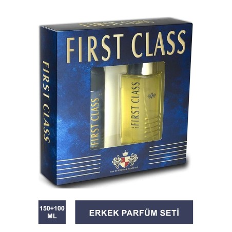 First Class Erkek Parfüm Seti EDT Parfüm 100ml + Deodorant 150ml