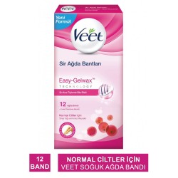 Veet Normal Cilt 12'li Sir Ağda Bantları