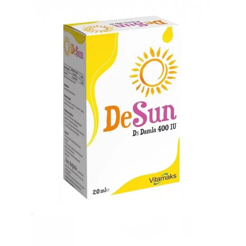 Outlet - Vitamaks DeSun Vitamin D3 400IU Damla 20 ML