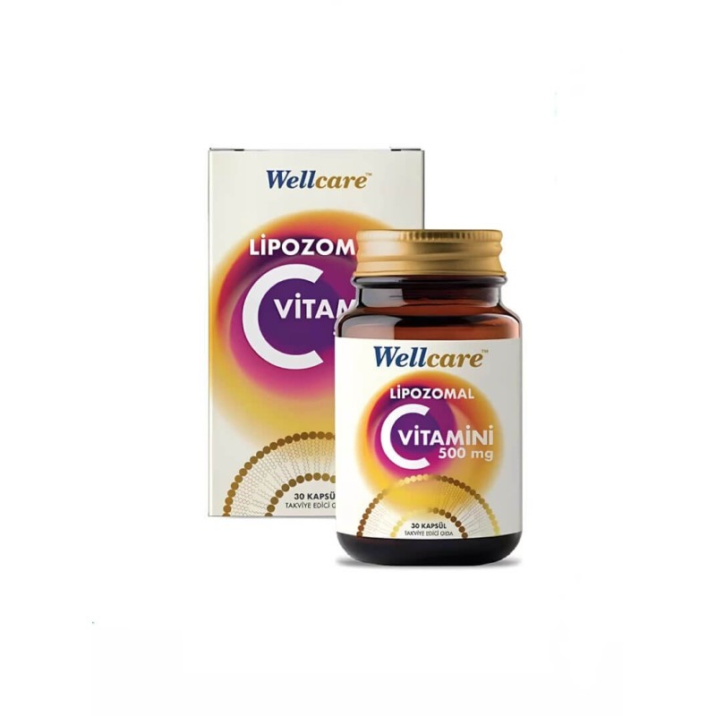 Outlet - Wellcare Lipozomal Vitamin C 500mg 30 Kapsül