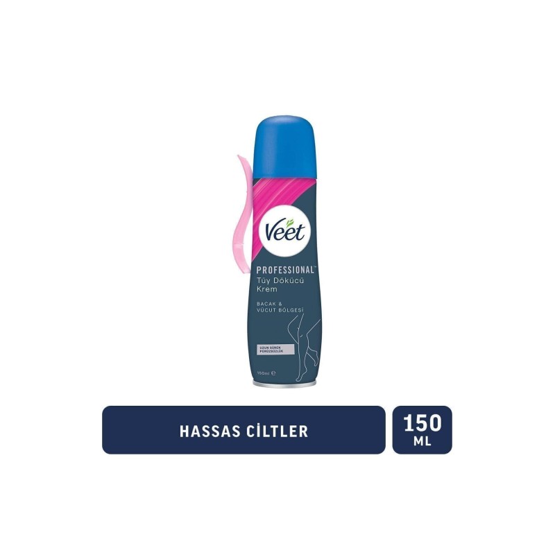 Veet Professional Tüy Dökücü Krem Sprey Hassas Ciltler 150 ml Veet Professional Tüy Dökücü Krem Sprey Hassas Ciltler 150 ml