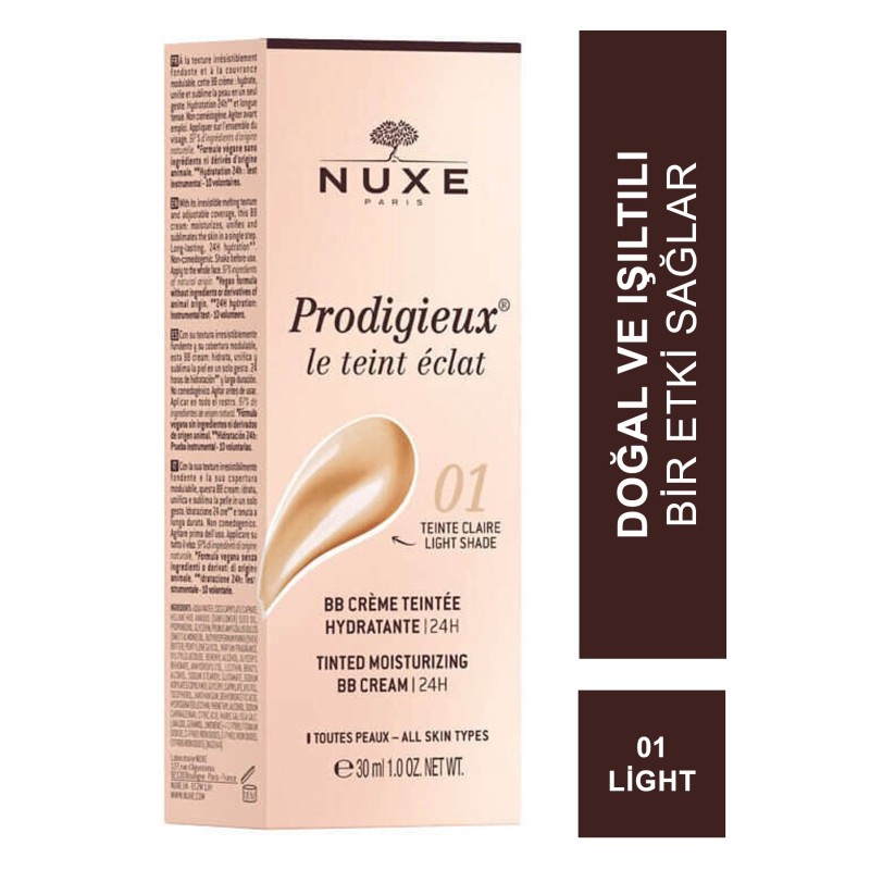 Nuxe Prodigieux Tinted Moisturizing BB Cream - 01 Light 30 ml