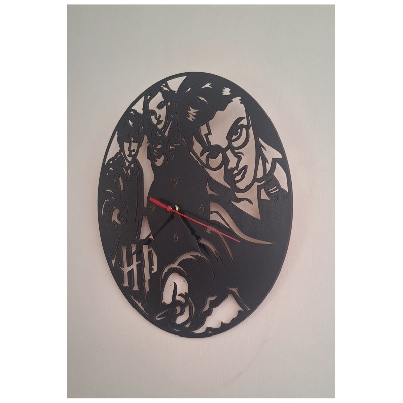 Ebruli Sanat Tasarım Harry Potter Dekoratif Duvar Saati