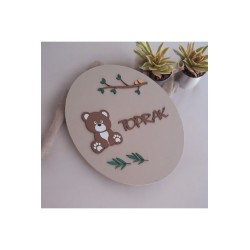Ebruli Sanat Tasarım Kişiye Özel Tasarım Çocuk Odası Kapı Süsü