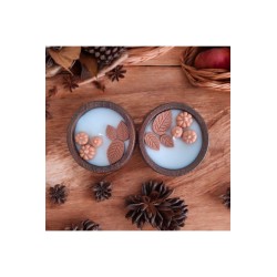 Ebruli Sanat Tasarım Hallowen Temalı Özel Tasarım Soya Wax Mum