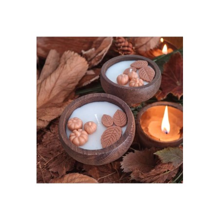 Ebruli Sanat Tasarım Hallowen Temalı Özel Tasarım Soya Wax Mum