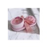 Ebruli Sanat Tasarım 3’lü Set Pembe Beton Döküm ve Soya Wax Mum Seti