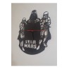 Ebruli Sanat Tasarım Starwars Özel Tasarım Ahşap Duvar Saati