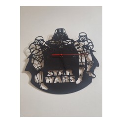 Ebruli Sanat Tasarım Starwars Özel Tasarım Ahşap Duvar Saati