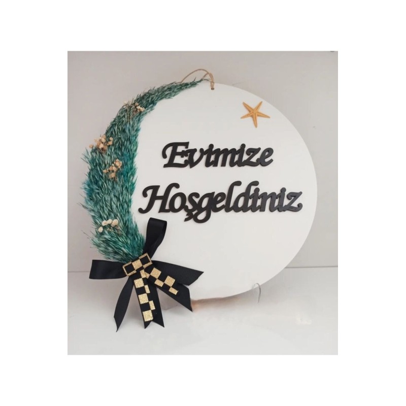 Ebruli Sanat Tasarım Hoşgeldin Kapı Süsü