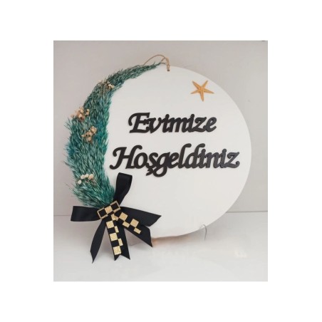 Ebruli Sanat Tasarım Hoşgeldin Kapı Süsü